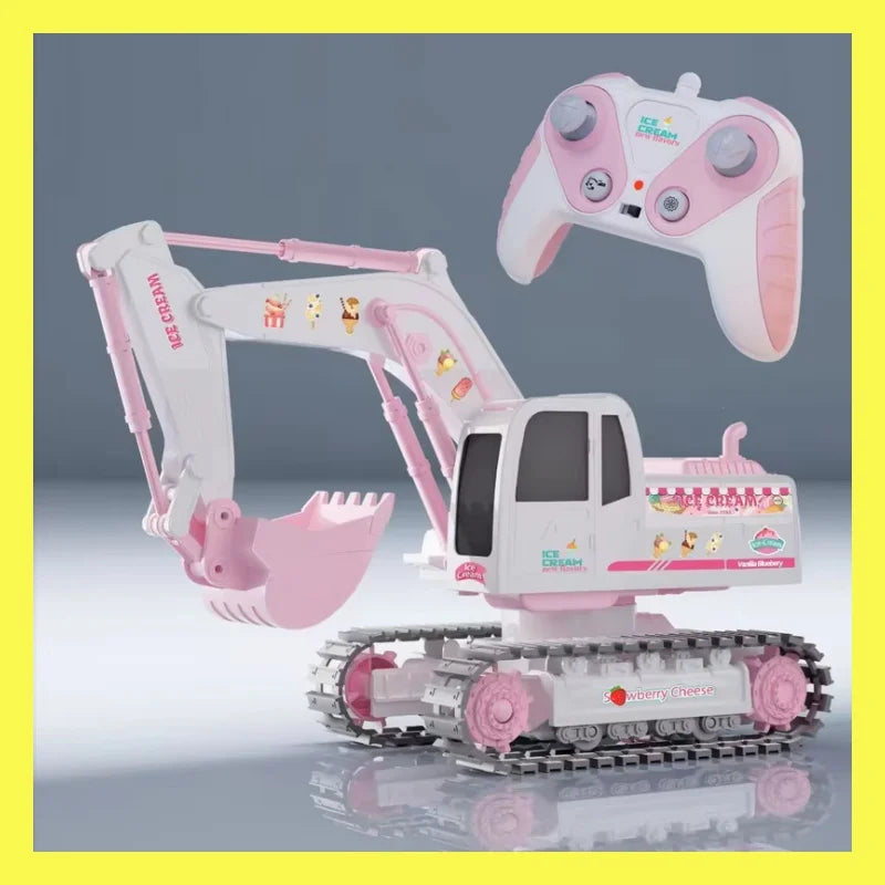 Pink Power Digger™ – Kaivurilelu tytöille - RC-kaivinkone