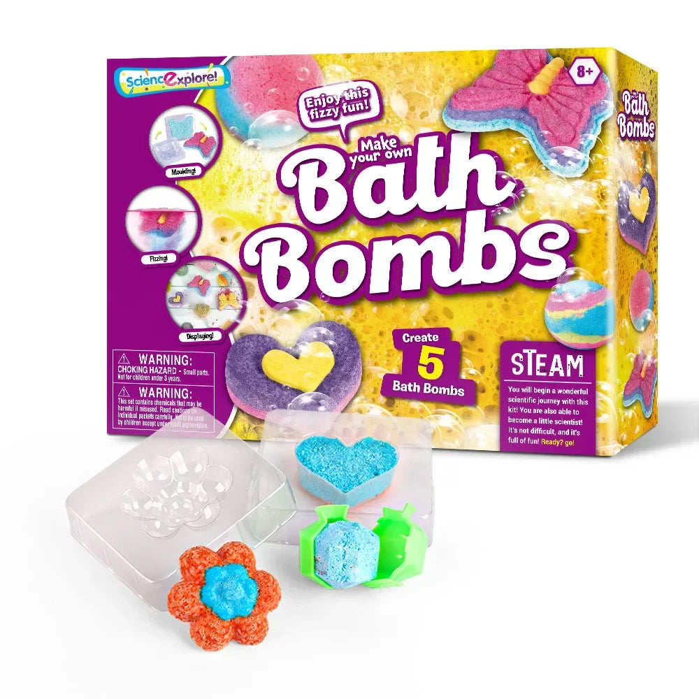 BathBombs – Värikäs ja opettavainen – tee-se-itse-kylpypommisetti