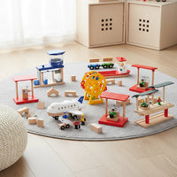 Thumbnail for Woods – Tyylikäs ja opettavainen - Puinen julkisen liikenteen leikkisetti