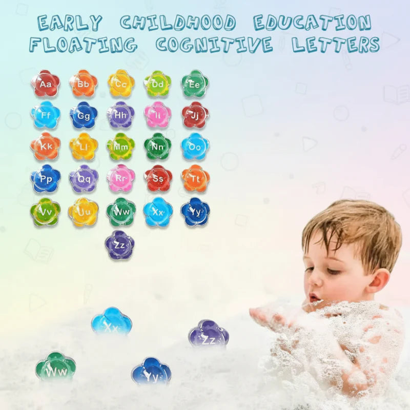 BubbleAlphabet – Pehmeä ja opettavainen – Vesikirjaimet