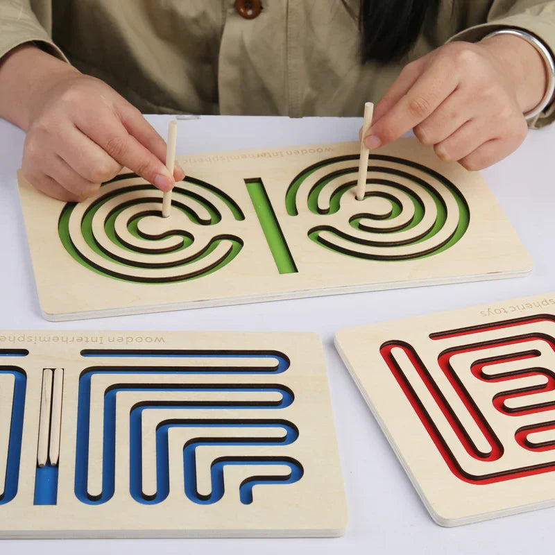 BrainBoost Puzzle Toy Pen™ - Treenaa aivojasi - Lasten puinen kynäpeli