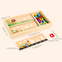 Thumbnail for AlphaPuzzle – Englannin kielen sanojen oppiminen – Puinen oikeinkirjoituspalapeli