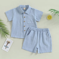 Thumbnail for Mini Fashion™ – Kova & tyylikäs - puuvillainen vauvan asu