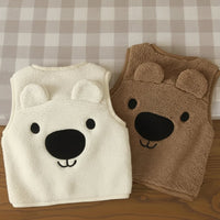 Thumbnail for Baby Bear Fleece Vest – Lämmin ja pehmeä – Lasten karhuliivi