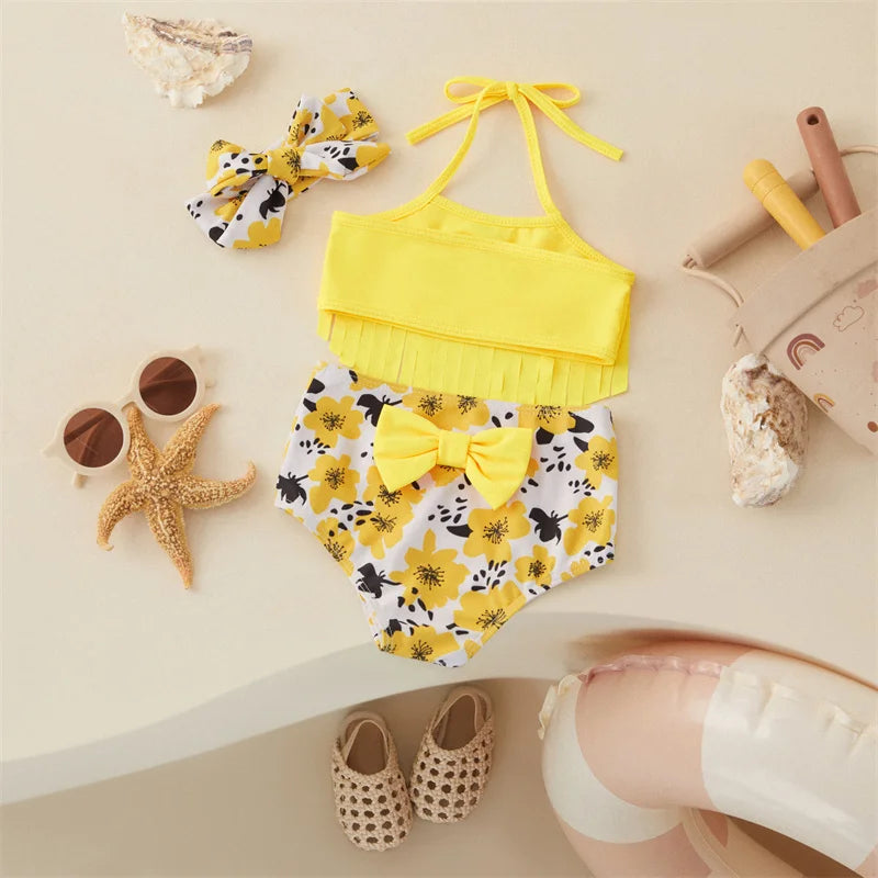 Mini Fashion™ - Tyttöjen bikinit (sis. hiuspanta)