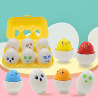 Thumbnail for Montessori 3D Eggs Puzzle – Hauskaa pääsiäiseksi – Munien lajittelupeli