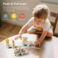 Thumbnail for HappyTrain – Montessori & Fun – Puinen junasarja