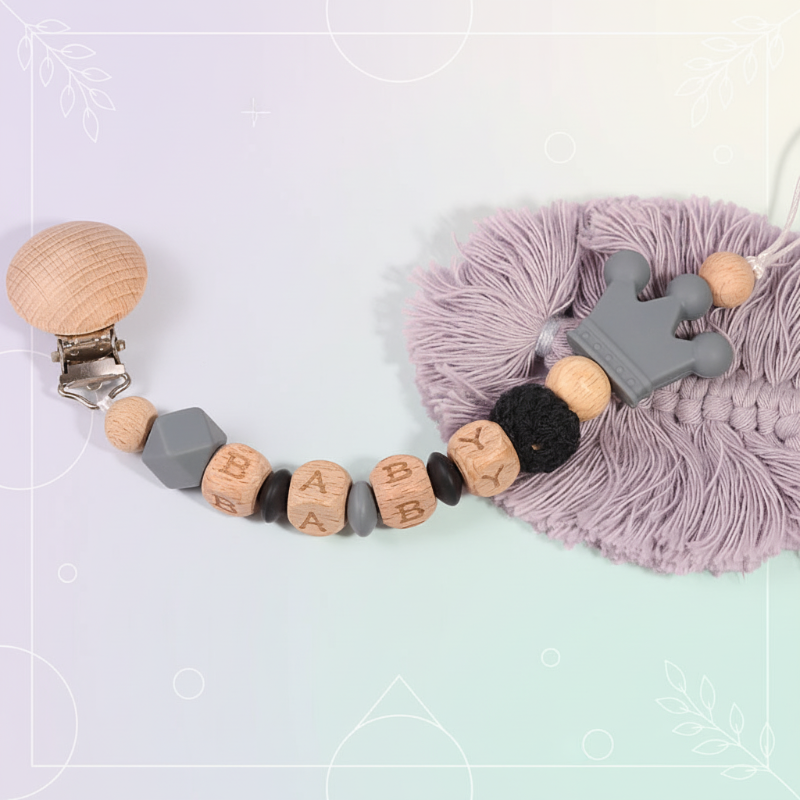 Personalized Pacifier Chain – Turvallinen ja tyylikäs – yksilöllinen tutinpidike