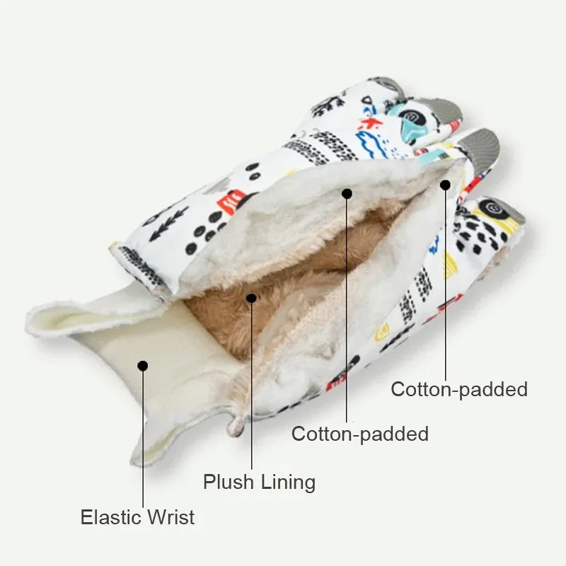 Mini Fashion™ - Lämmin materiaali - Lasten talvihanskat