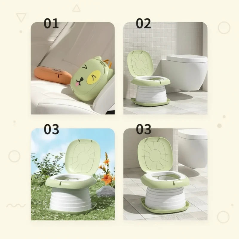 TravelPotty – Kompakti ja hygieeninen – kannettava lasten wc
