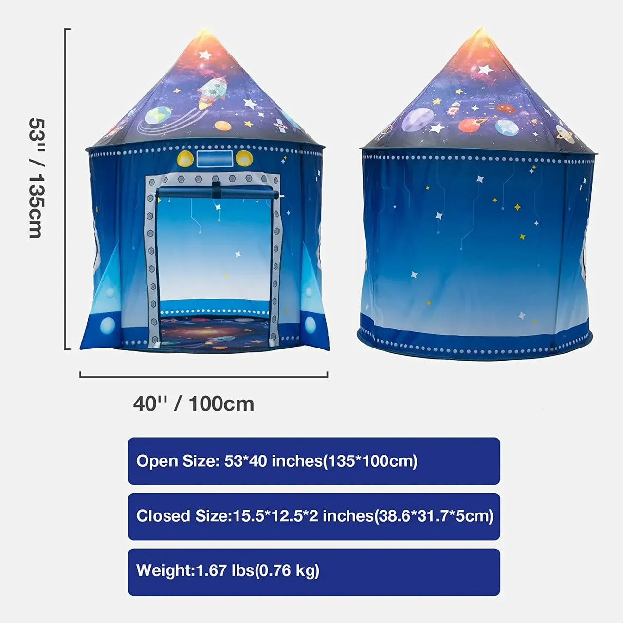 Rocket Ship Tent™ – Avaruusseikkailu - Lasten teltta