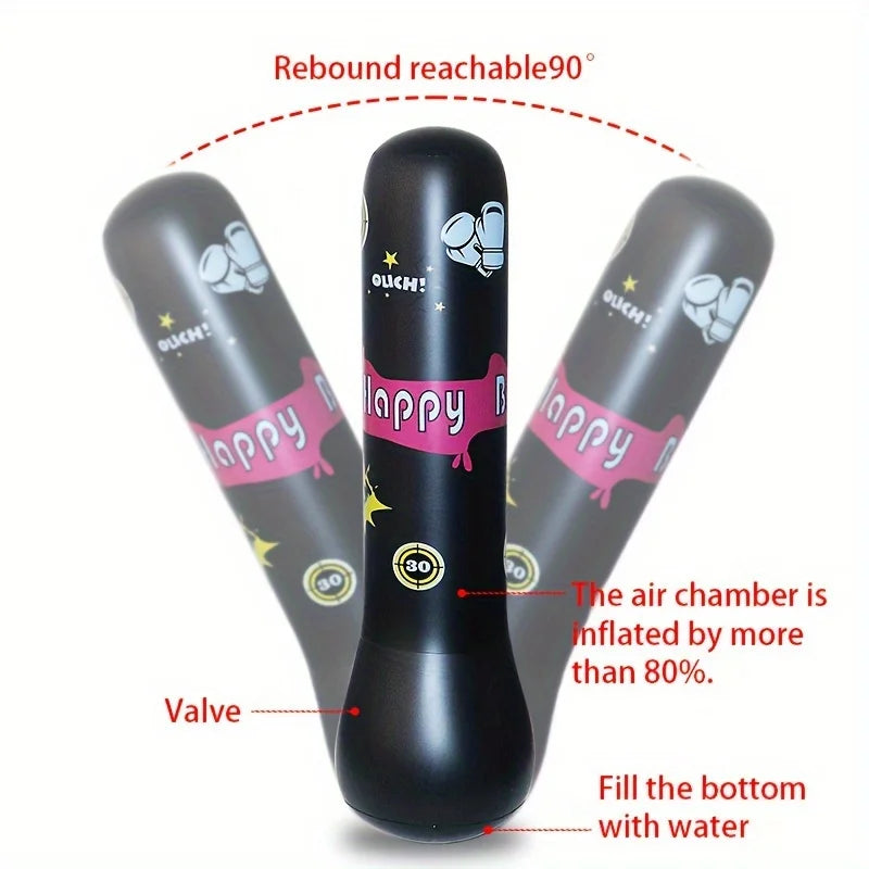 BopBag – Hauska & aktiivinen – Ilmatäytteinen nyrkkeilysäkki ja hanskat