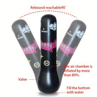 Thumbnail for BopBag – Hauska & aktiivinen – Ilmatäytteinen nyrkkeilysäkki ja hanskat