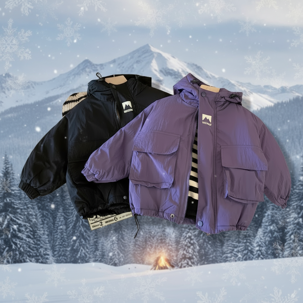 LiloWear – Tuulenpitävä ja vettä hylkivä – Lasten tuulitakki hupulla