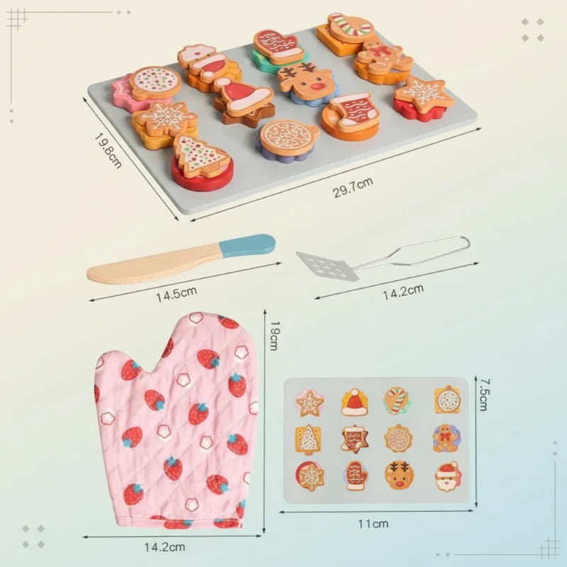 TinyKitchen – Luova ja leikkisä – Puinen keksien lajittelupeli