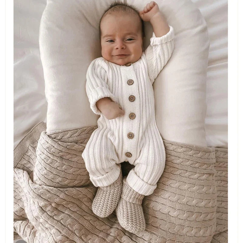 Mini fashion™ - Pehmeä neulekangas - Vauvojen neulehaalari