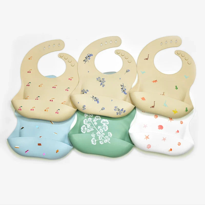 Silicone Bib - Vedenpitävä ja muodikas - silikoni vauvan ruokalappu