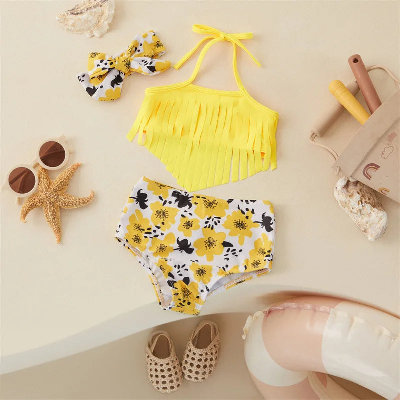 Mini Fashion™ - Tyttöjen bikinit (sis. hiuspanta)