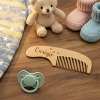 Thumbnail for Personalized Hairbrush – Pehmeä ja ainutlaatuinen – yksilöllinen vauvan hiusharjasetti