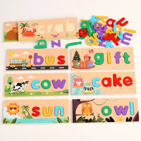 Thumbnail for AlphaPuzzle – Englannin kielen sanojen oppiminen – Puinen oikeinkirjoituspalapeli