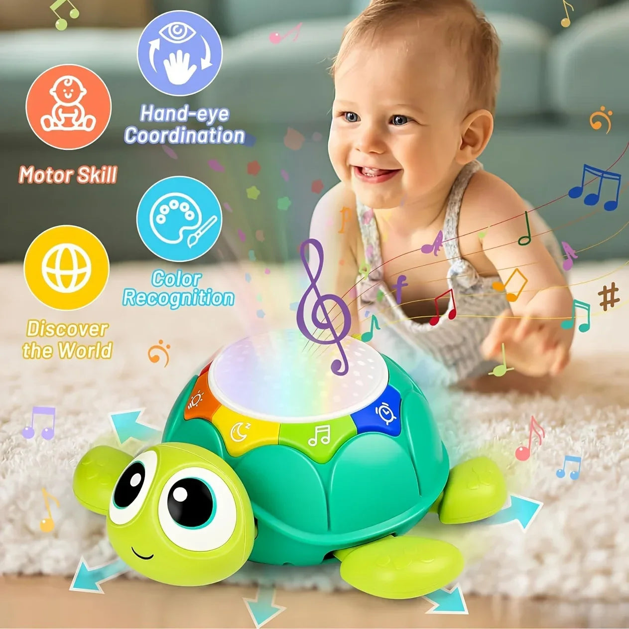 Turtle Projector™ - Kehitä liikettä - Tähtiprojektori