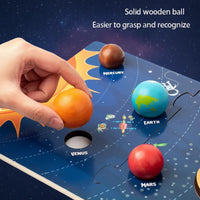 Thumbnail for Wooden Solar System – Opetuksellinen ja tutkiva – Planeettojen leikkisetti