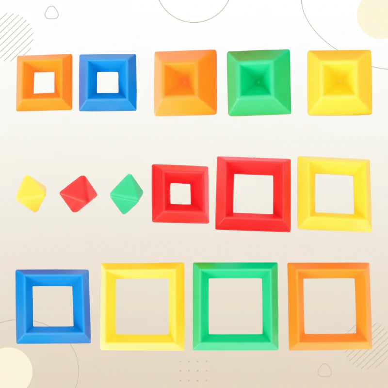 Pyramid Stacking Blocks – Motoriset taidot ja luovuus – Palikkapino-setti