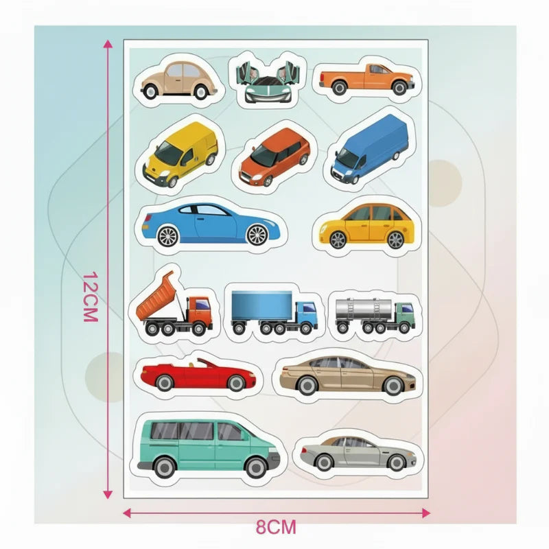 KidoTape – Värikäs ja kätevä – liikenneväylä tarrasetti