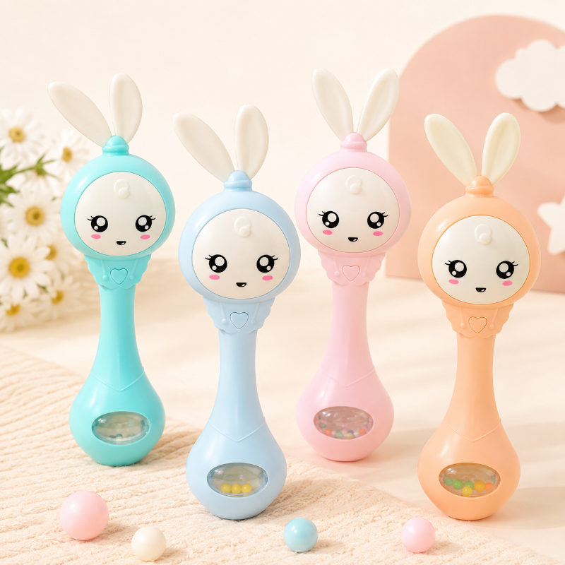 Fun Animal Rattle – Iloinen ja opettavainen – vauvan helistin