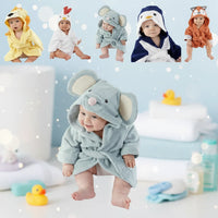 Thumbnail for CozyNest – Pehmeä ja imukykyinen – eläinaiheinen kylpytakki