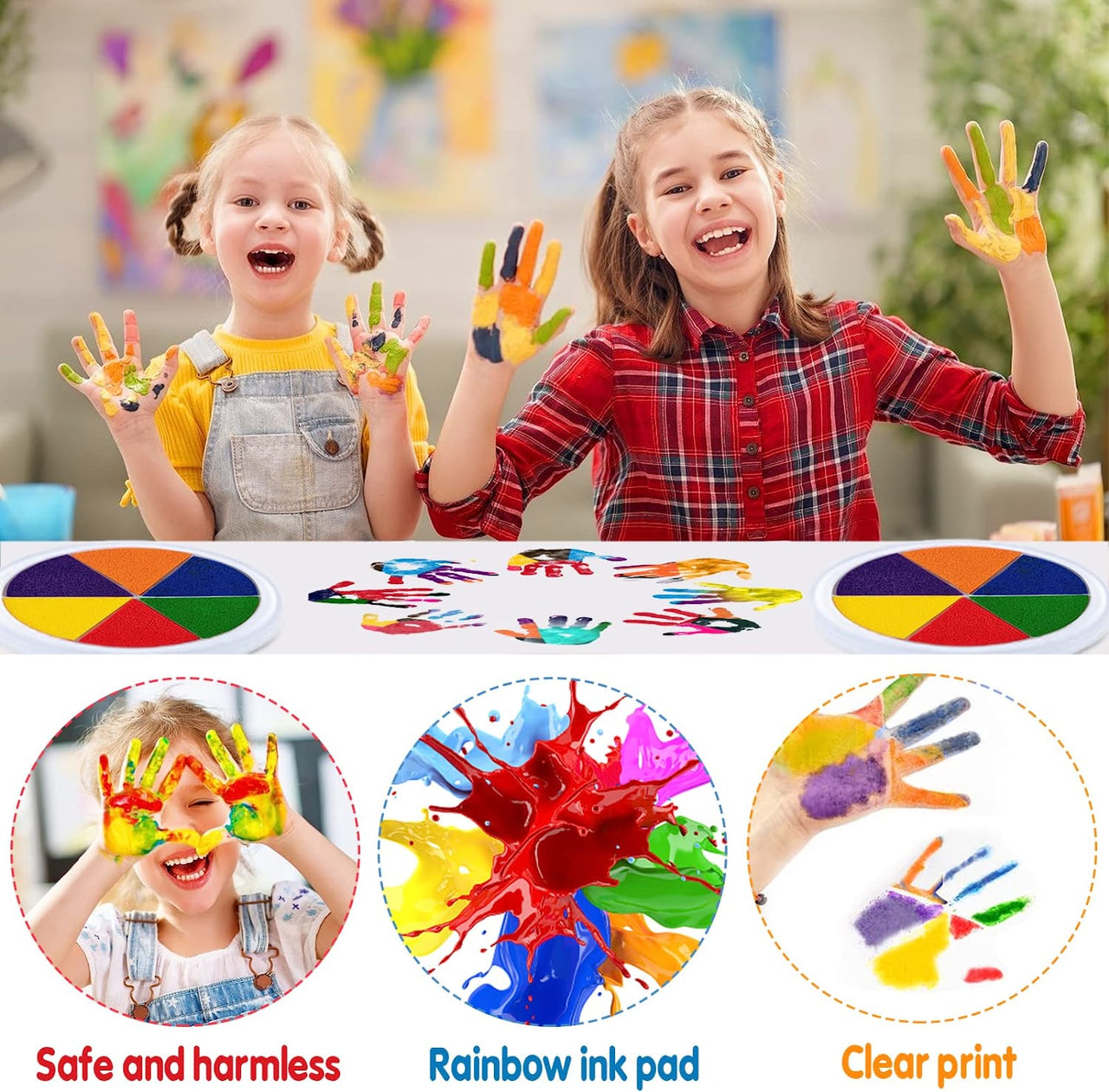 Paint Wheel™ - Maalaa sormiväreillä - Maalaussetti lapsille