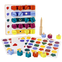Thumbnail for Wooden Screw Board™ | Paranna hienomotoriikkaa leikin avulla - Puzzle-peli