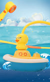 Duck Shower™ - Kylpyaika muuttuu juhlaksi - Lasten ankkasuihku
