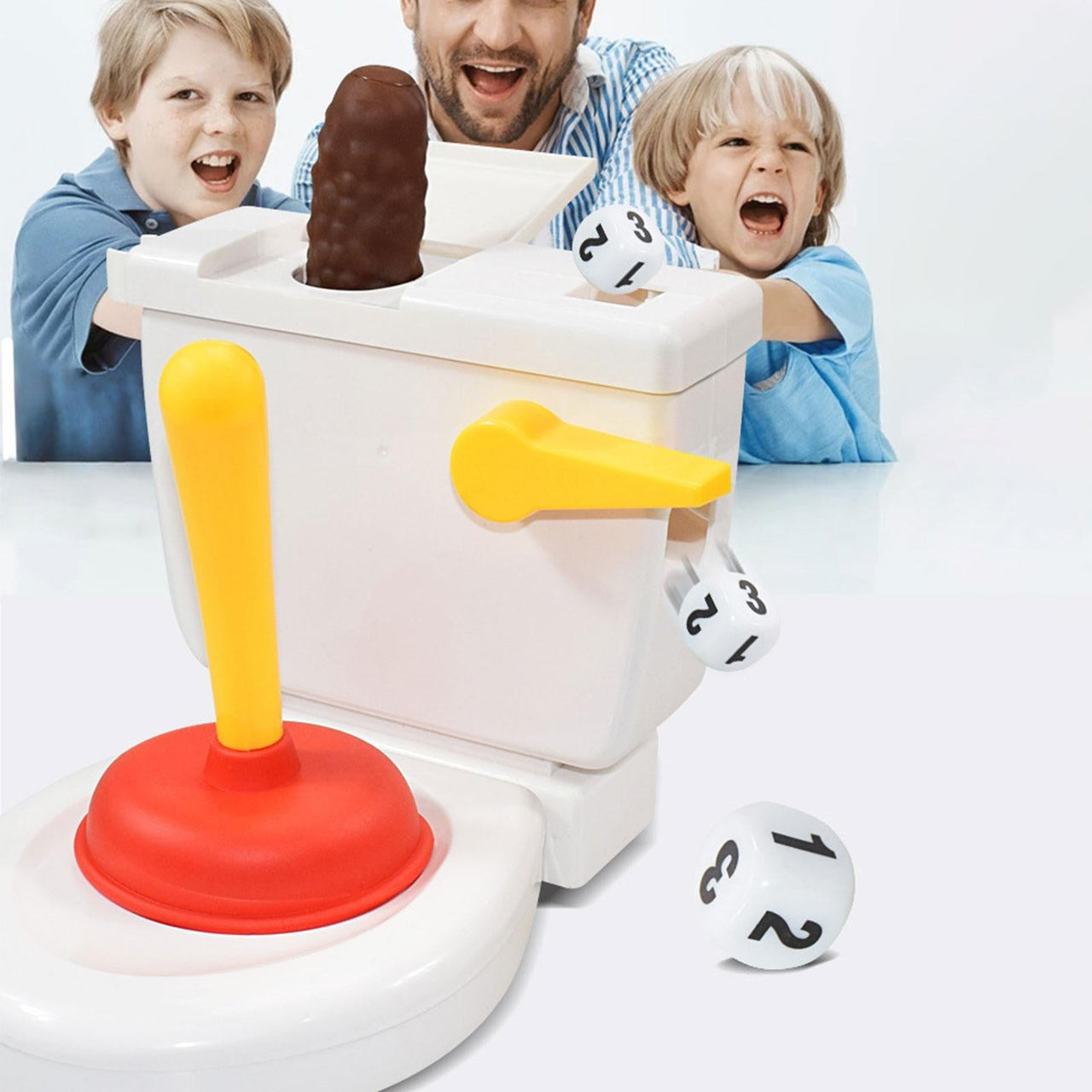 Flying Poop Game™ - Kuka nappaa lentävän kakan? - Perhepeli