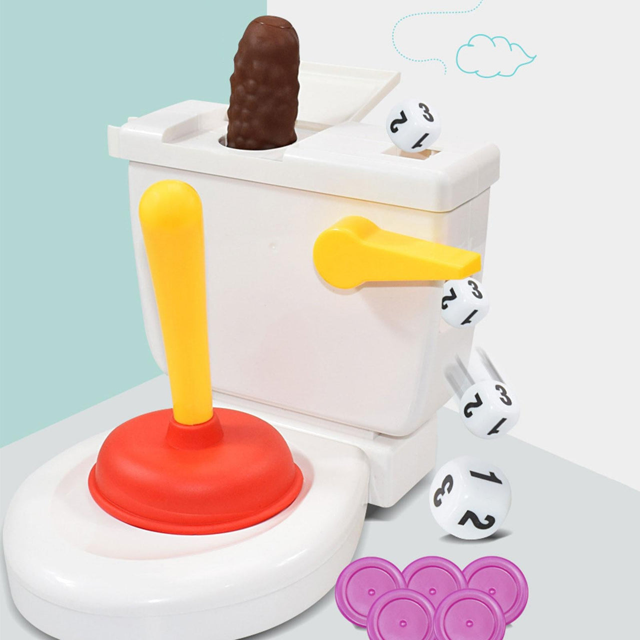 Flying Poop Game™ - Kuka nappaa lentävän kakan? - Perhepeli